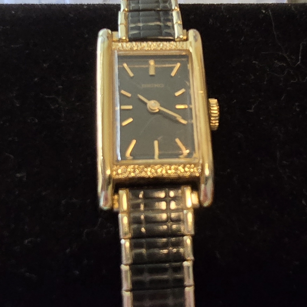 Seiko Gold and Black Watch